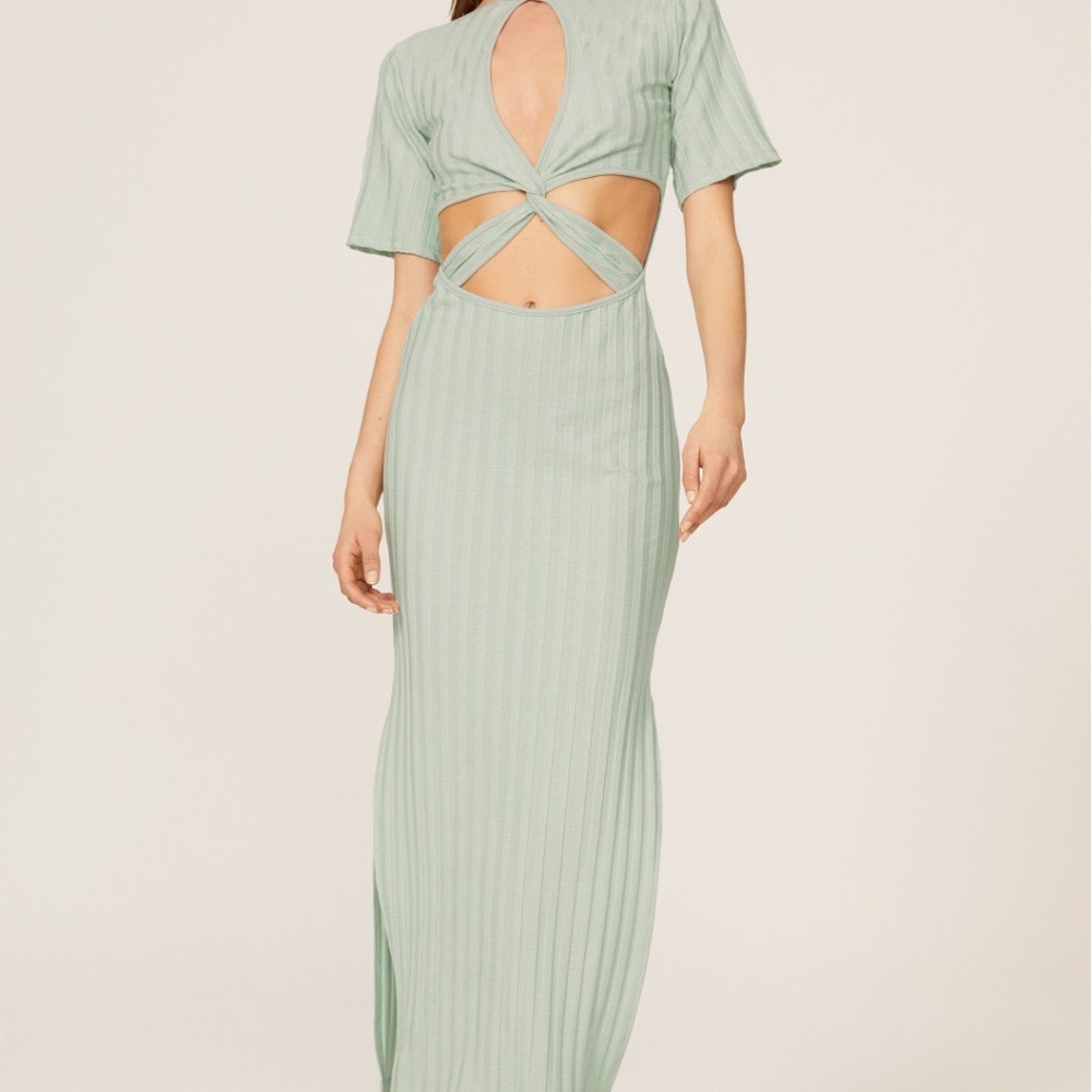 SIMKHAI Philippa Ribbed Dress XS